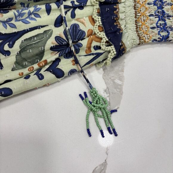 Farm Rio Dress Size Large Ocean Tapestry Midi Sleeveless Boho Anthropologie - Picture 5 of 12